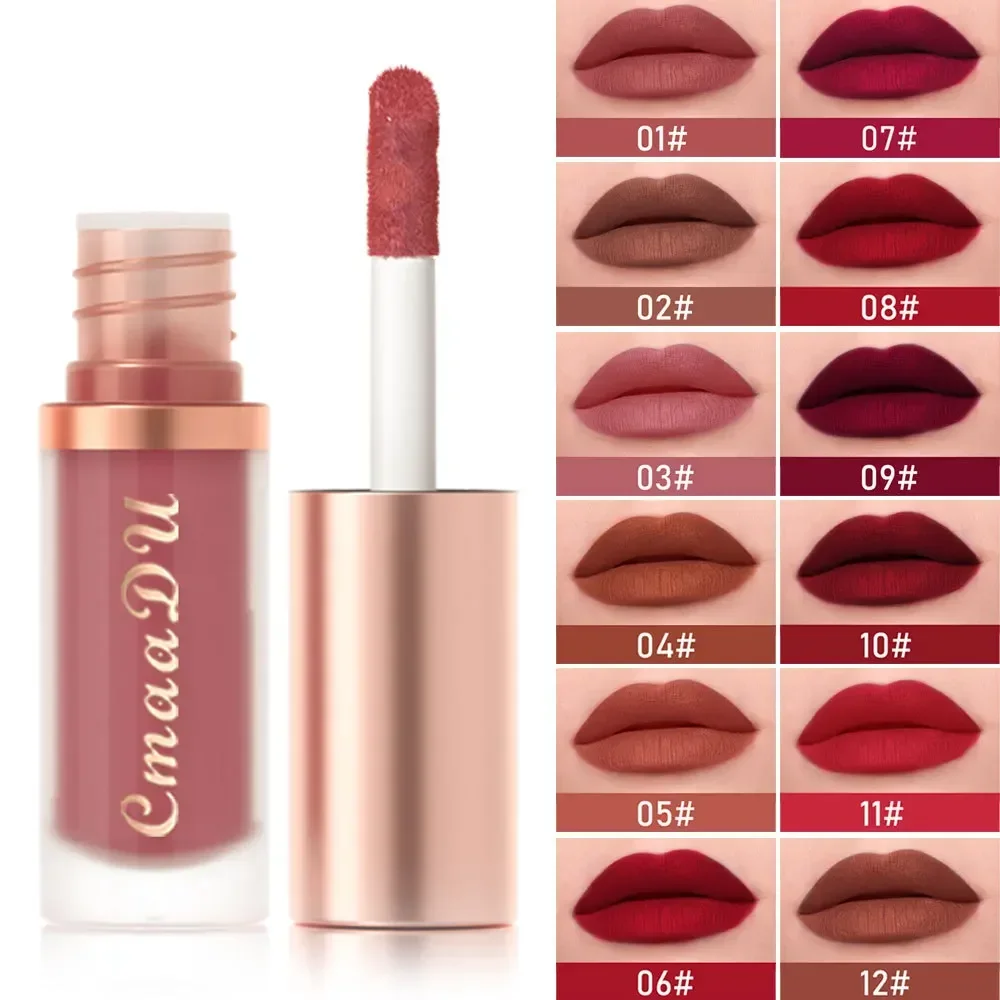 1 Stuks Waterdichte Matte Fluwelen Lip Glazuur Hydraterende Langdurige Non-Stick Cup Niet Gemakkelijk Te Vervagen Lipgloss Lippenstift Make-Up