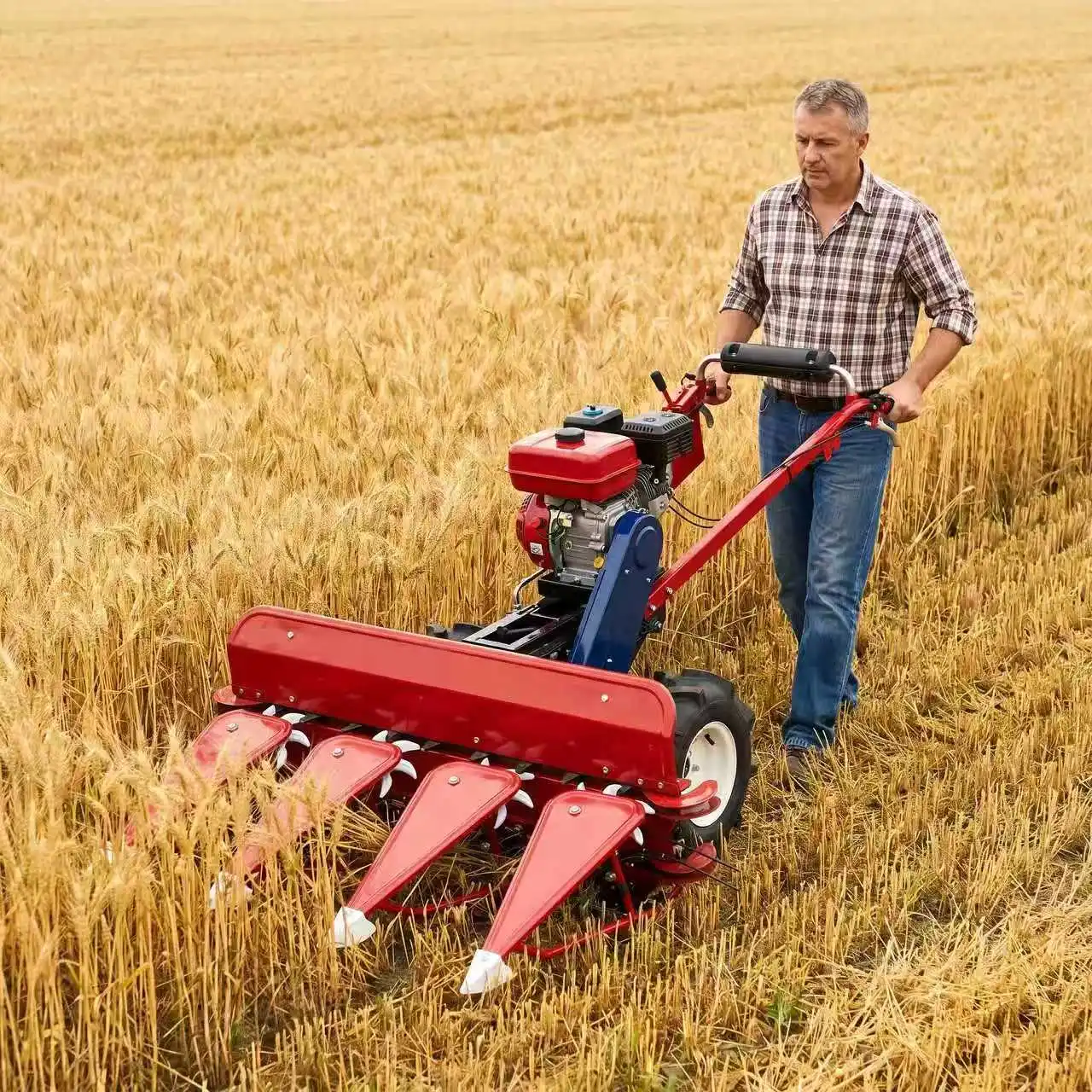 -For SH 4-Row Front-Mount  Reaper 1200mm Working Width Double Differential Gearbox Scissorwise Cutter Low-Cutting*