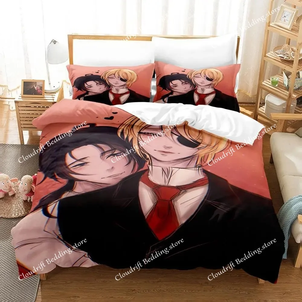 

Новый комплект постельного белья с 3D-принтом в стиле аниме «Мориарти и Патриот», размеры: односпальный, полуторный, двуспальный, королевский, для взрослых и детей, для спальни, комплекты пододеяльников