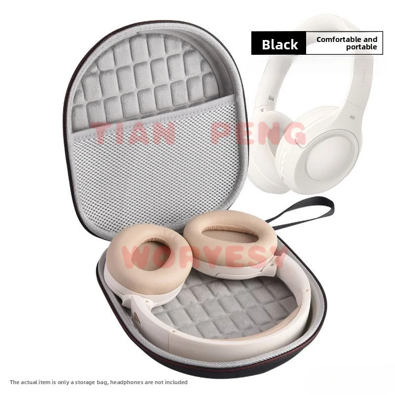 WYORESY pressure resistant storage pouch for iKF King Pro ANC Headphones withstands daily squeeze and stack deformation