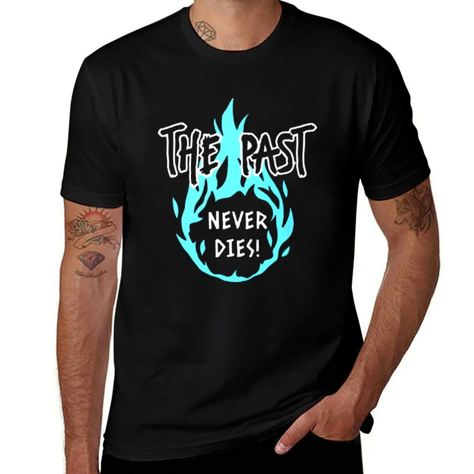 

The past never dies dabi anime T-Shirt sublime Aesthetic clothing graphic t shirts mens t shirts pack