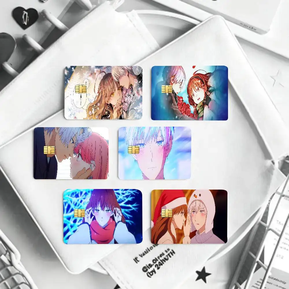 Frozen Midnight Anime Card Sticker Cartoon Art Credit Card Skin Anti Scratch Bank Debit Card Decal
