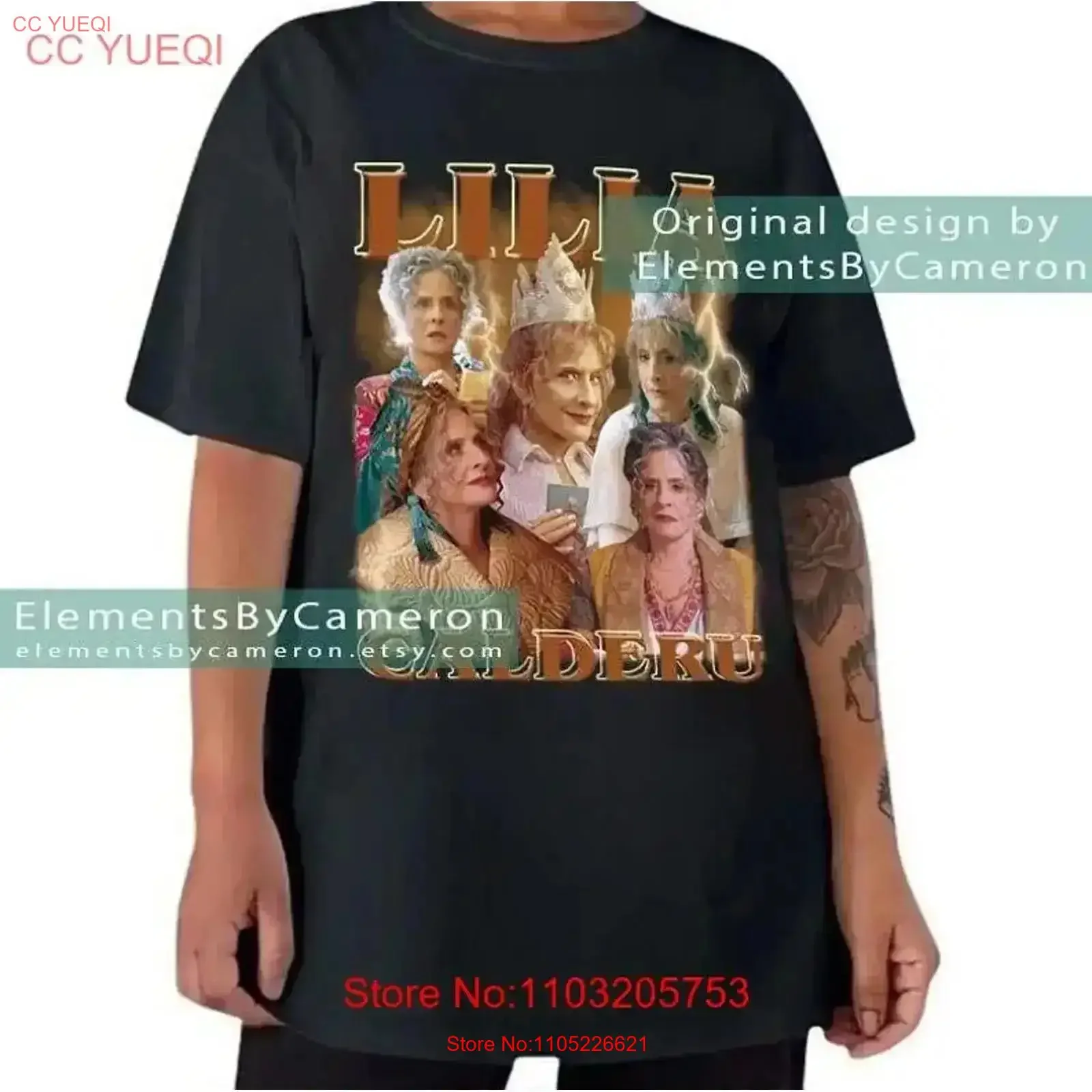 Lilia Calderu Agatha All Along Vintage Bootleg T Shirt Washed Breathable streetwear Stretched Stylish Slightly fashion vintage