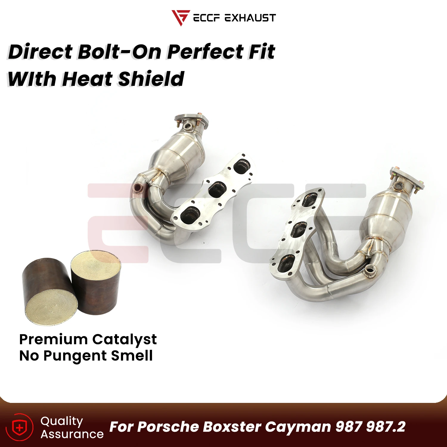 

Sporty Stainless Steel Headers For Porsche Boxster Cayman 987 987.2 Plug and Play Performance Upgrade
