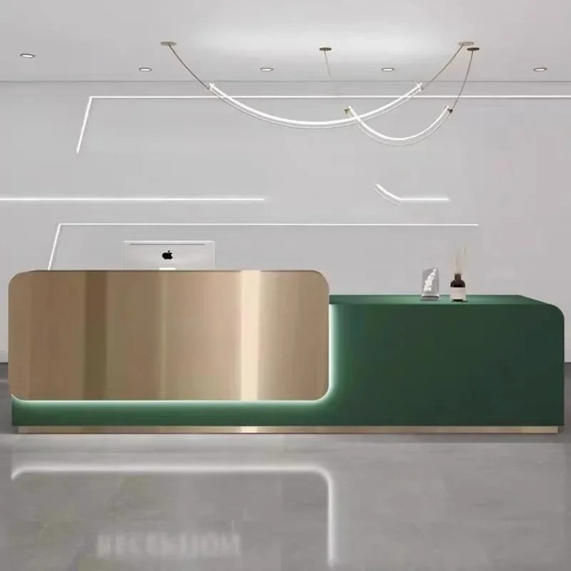 Receptionist Lectern Reception Desk Office White Mobile Register Hair Salon Counter Shop Cash Pulpitos Bureau Shop Furniture