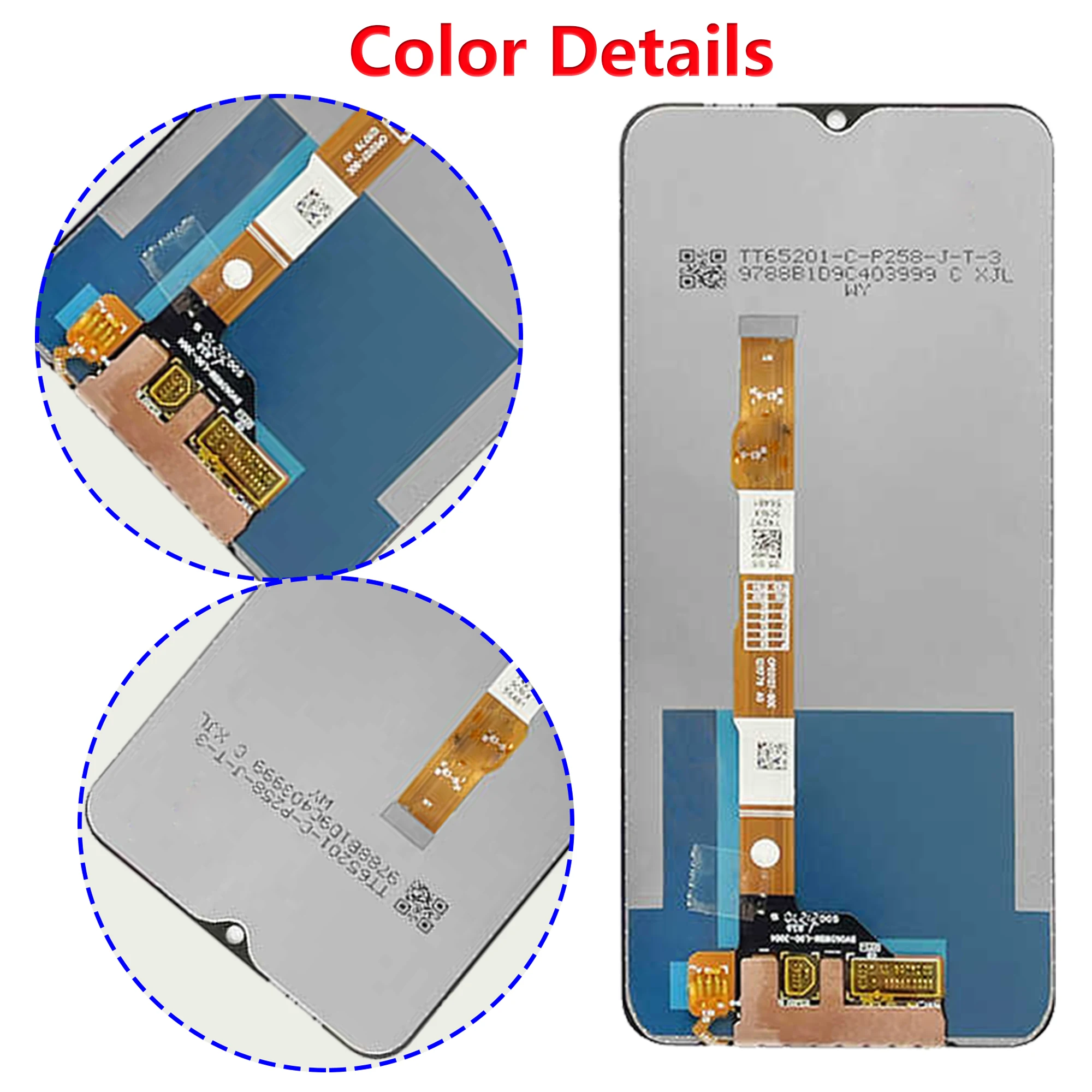 Original For Vivo Y21 Mobile Phone Repair Parts LCD Display V2111 Full With Frame Touch Screen Digitizer Assembly Replacement