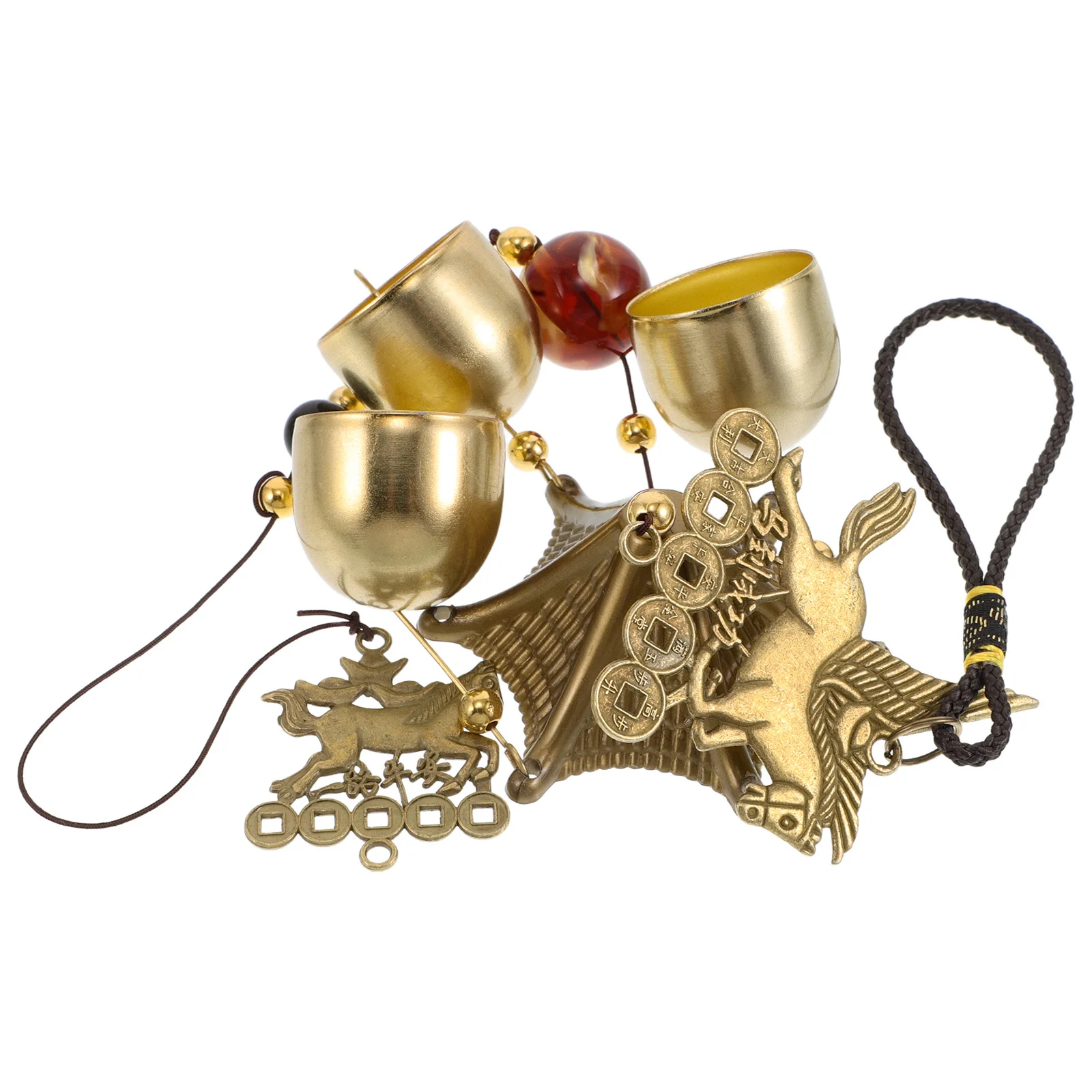 

Vintage Metal Horse Wind Chimes Alloy Bell Pendant Decorative Hanging Door Garden Yard Outdoor Wall Ornament Wind Chime Hanger