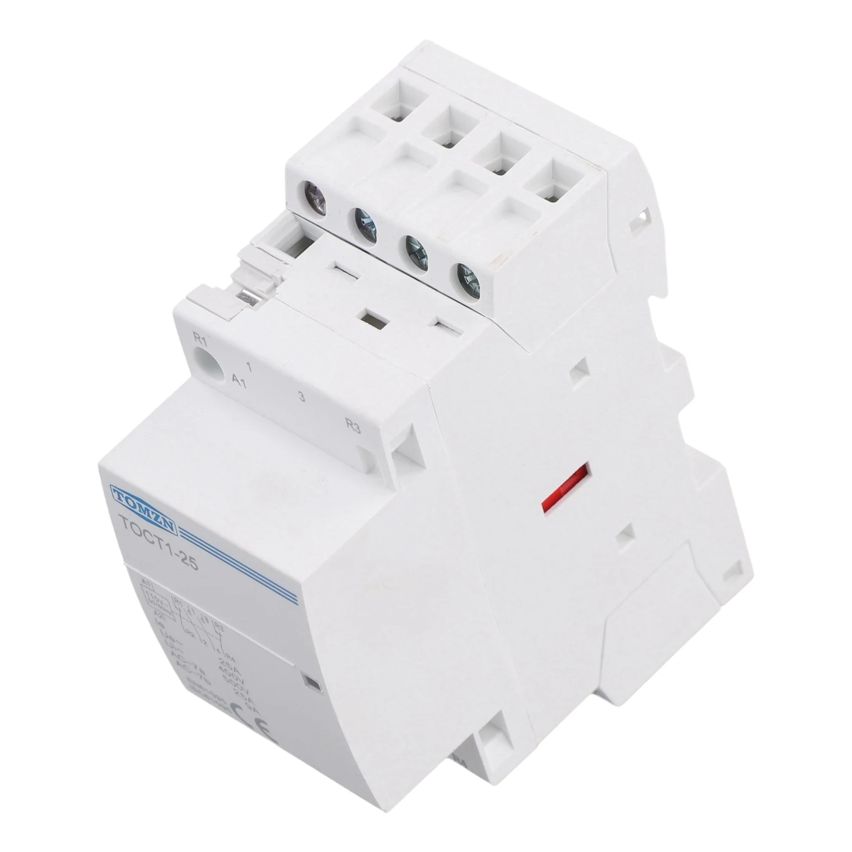 A41T 2X TOMZN TOCT1-25 4P 25A 2NC 2NO 220V/230V 50/60HZ Din Rail Household Ac Modular Contactor 2NO2NC AC Contactor