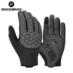 ROCKBROS Spring Autumn Cycling Gloves Bicycle MTB Road Bicycle Gloves Long Finger Road Bike Gloves Comfortable Cycling Equipment