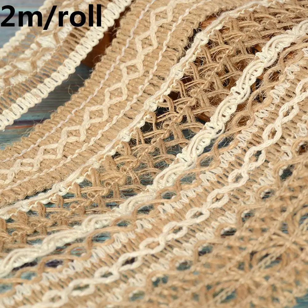 2M High Quality Rustic Wrap Party Supplies Wedding Decoration Hemp Rope String Natural Burlap Hessian Jute Gift Packing