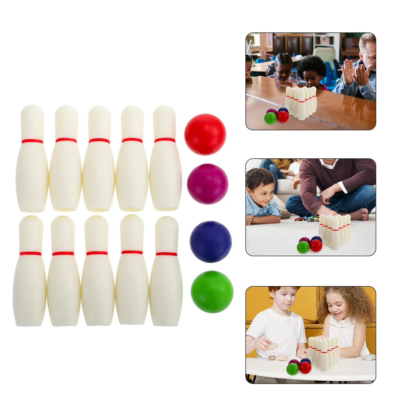 

Набор для игры в боулинг, креативный настольный интерактивный набор для всей семьи, для детей, для вечеринок в помещении, развивающая игрушка для совместных игр родителей и детей