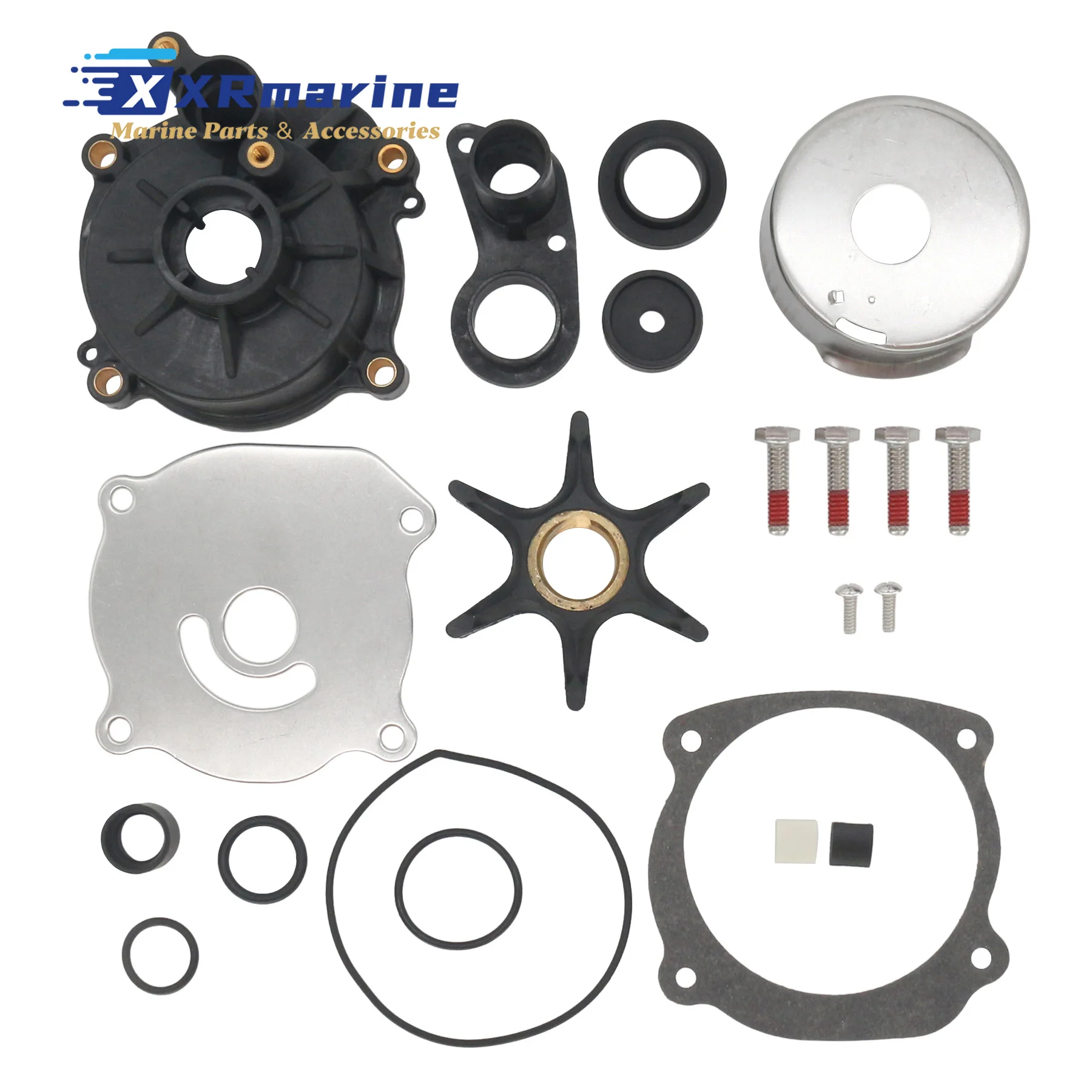 

Water Pump Impeller Repair Kit for Evinrude Johnson V4 V6 V8 85 90 115 120 130 135 140 150 175 200 225 235 250 300 HP Outboard