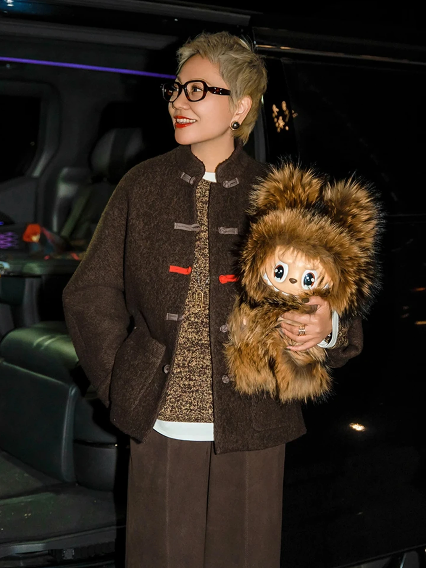 

Шерстяное пальто MGX: Модное, ретро, теплое, для повседневной носки, подходит молодежным девушкам, без капюшона, однотонное, с открытым передом.