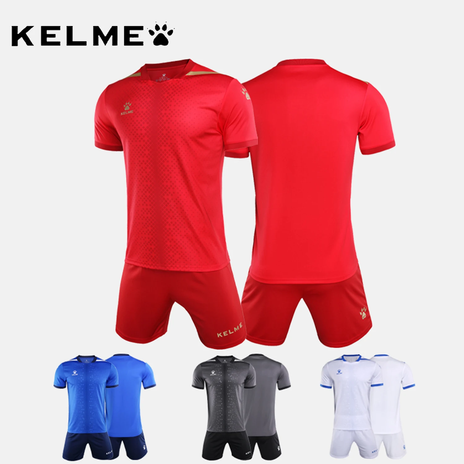 

KELME Professional Soccer Jerseys Men Summer Sportswear Sweat-absorbing Breathable Football Uniforms Customised Jerseys 3801098