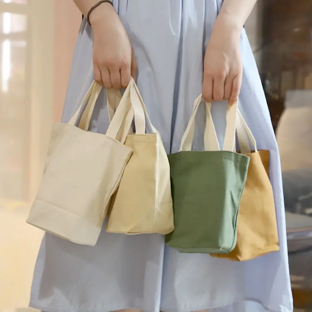 Umbrella Handbags Bucket Bags Temperament Coffee Milk Tea Bags Spring Day Picnic Bags Women Handbags Korean Style Canvas Bags