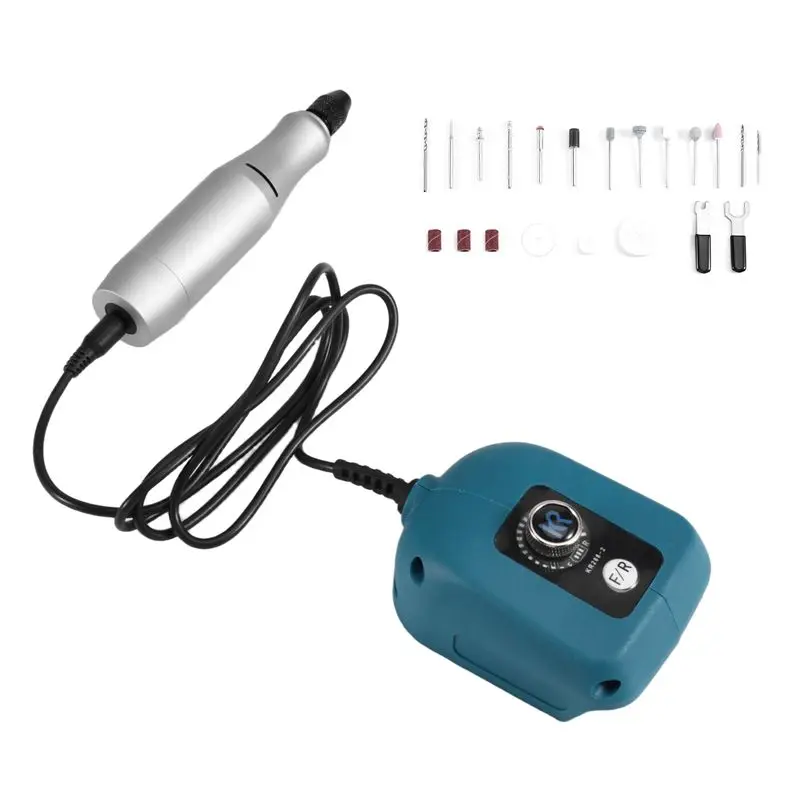 AFOURT-Mini Electric Grinder Stepless Speed Regulation Electric Drill Mini Drill Speed Rotary Tool For 18V-21V Battery