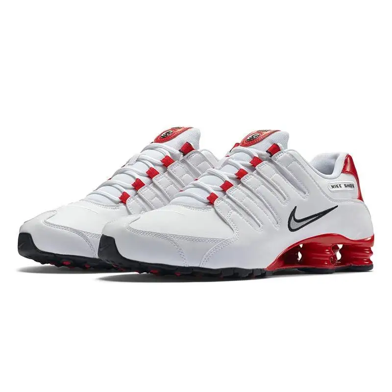 Nike Nike Shox NZ White University Red Sneakers shoes 378341-110