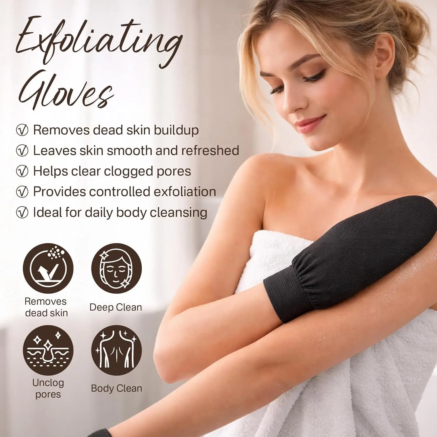 Damen-Sicherheitsrasierer-Set mit 2 Peeling-Handschuhen, 10 Klingen, Edelstahlgriff, Nassrasur für Bikinizone, Beine, Achseln – Detail 8