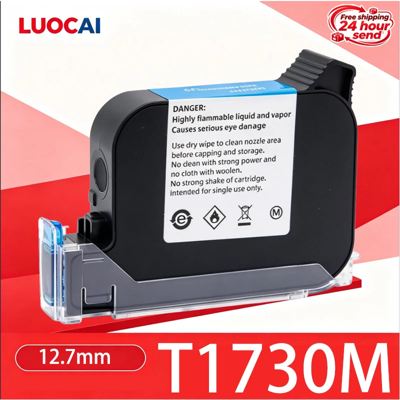T1730M Premier Quick dry permanent ink cartridge compatible handheld printer ink cartridge for 12.7mm handheld inkjet printers