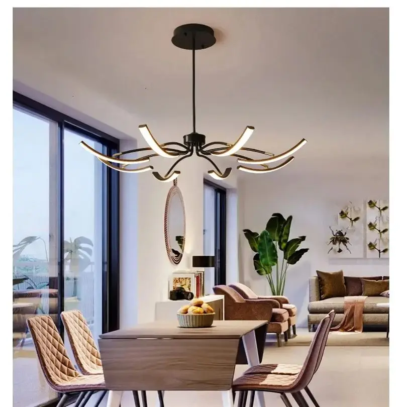 Living room main light 2024 new minimalist modern art Nordic style design pendant light hall lighting fixtures