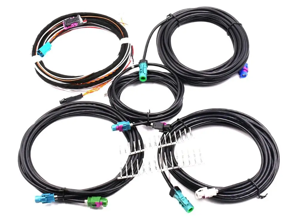 FOR VW MQB CAR - 360 Environment Rear Viewer Camera Harness Cable Wiring - For Skoda Seat TIGUAN MK2 PASSAT B8 CC