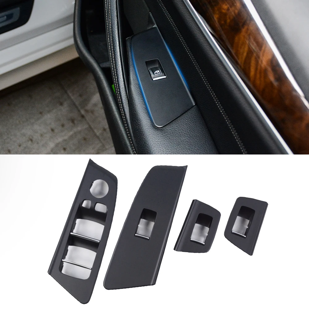 LHD Car Interior Left Right Door Window Lift Switch Cover Panel Trim For BMW G30 G31 5 Series M5 525 528 530 540 2017-2021