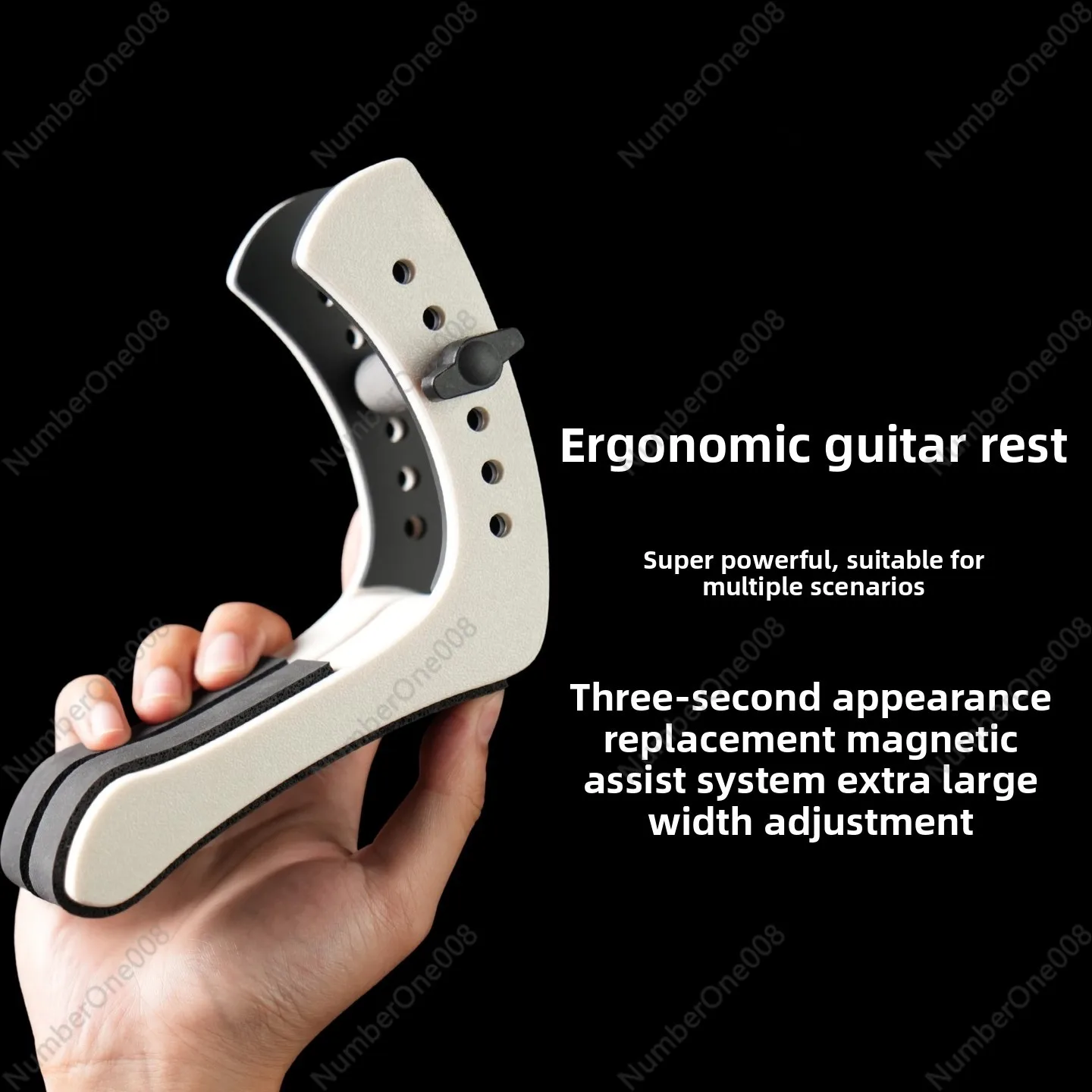 Ergonomic Guitar Support N1 PRO, Leg Rest Stand for Electric Guitar with Comfortable & Stable Design