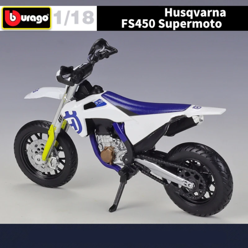 Maisto 1:18 Husqvarnafs450スーパーモト合金モーターサイクルモデル,オートバイのレーシングモデル,金属,子供のおもちゃ,ギフト