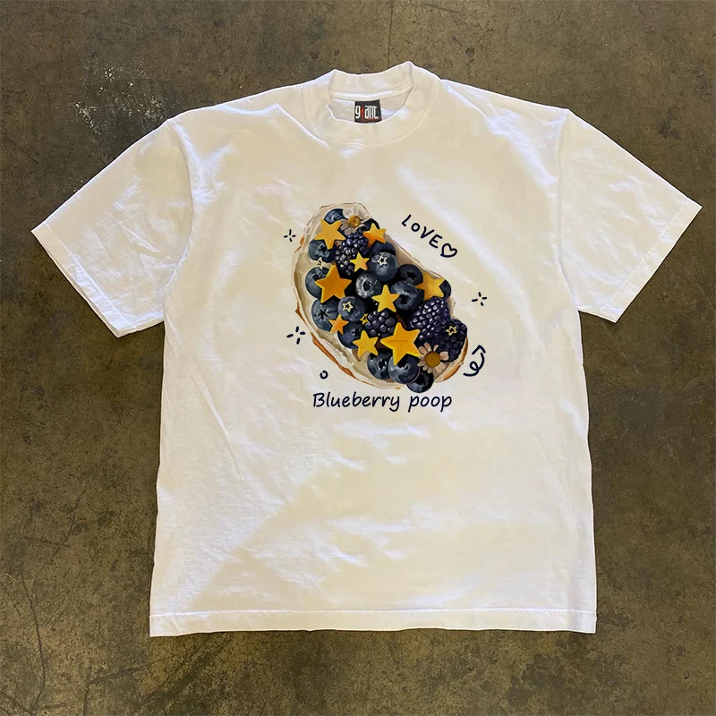 

Original Heavyweight 260g Pure Cotton Short Sleeve T-Shirt Couple Style Unisex Design Sensation Hong Kong Style Clothing