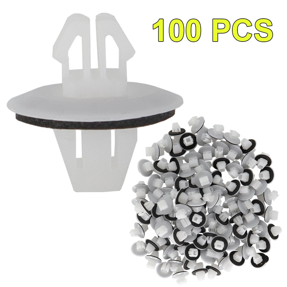100 unids/set soporte de moldura de montaje de coche Clips embellecedores para Suzuki Jimmy Vitara SX4 Swift Toyota Corolla RAV4 OE #   77553-65D10