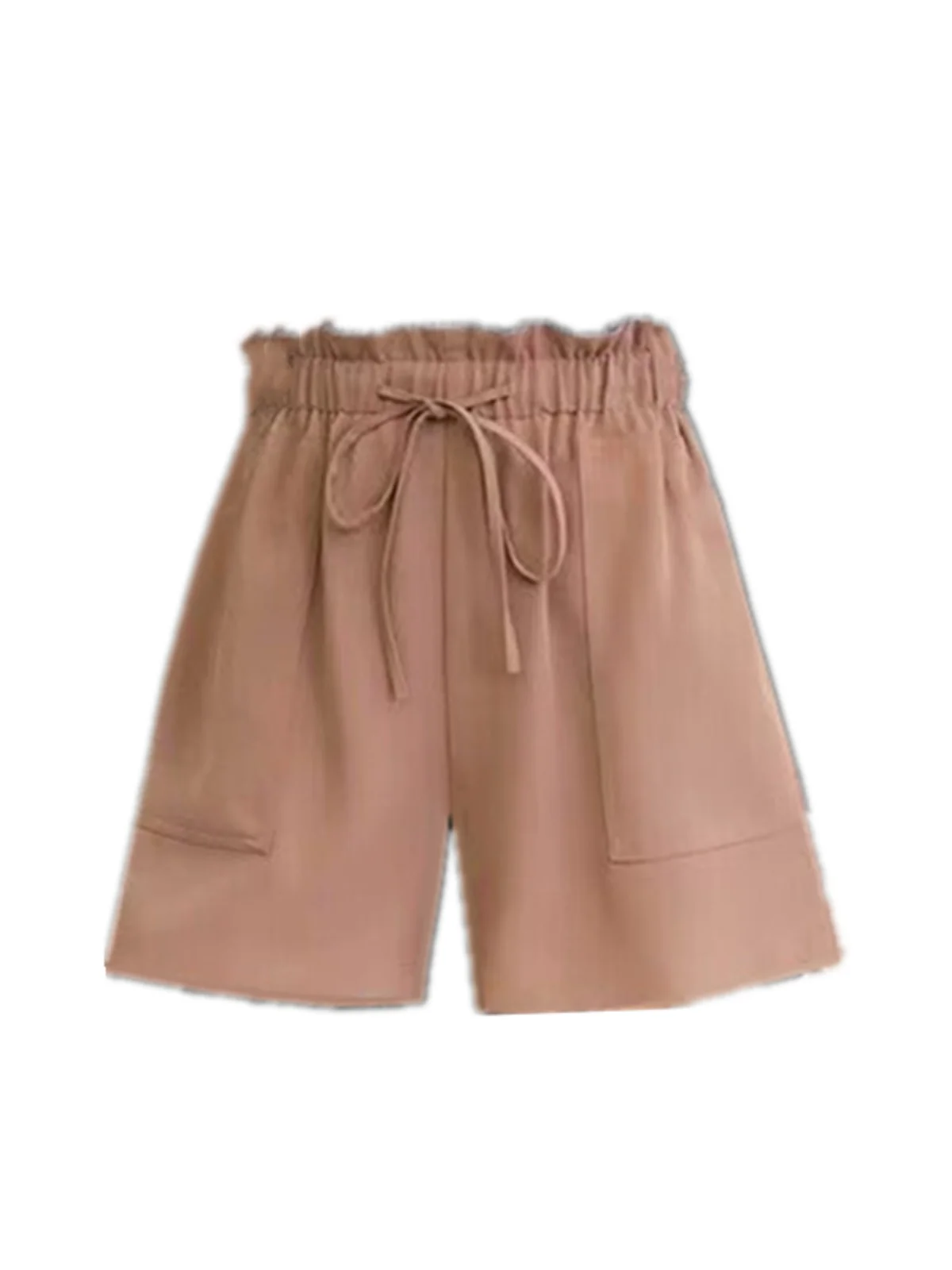 Faionable ارتفاع الخصر الرياضة عارضة المرأة orts الصيف واسعة الساق فضفاضة زائد حجم السراويل الساخنة تنوعا التخسيس ألياف البوليستر