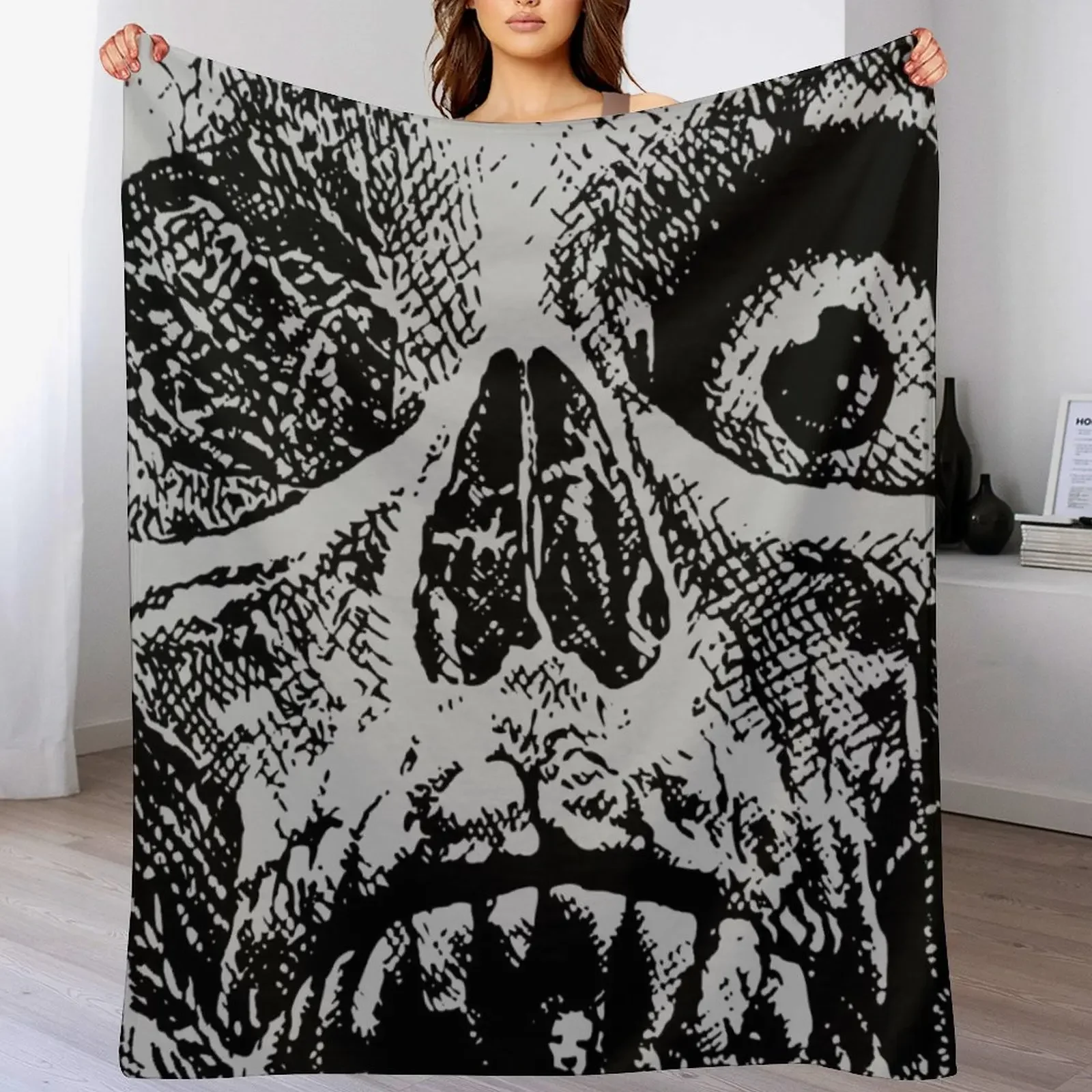

Tales From The Crypt - Skull Throw Blanket Travel Size Cozy Blanket for Plane Train