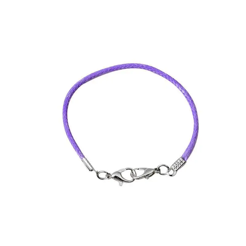 2mm Wax Rope Lanyard 10Pcs 16cm Long Double Lobster Clasp Ideal for Handmade Doll Pendant Jewelry Projects