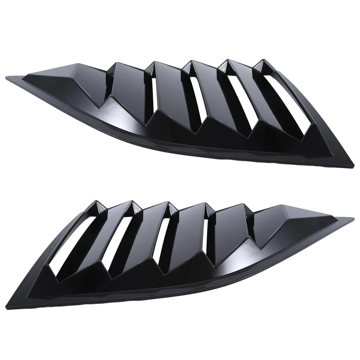 1Pair Car Rear Window Louver Shutter Trim Cover for Dodge Challenger 2015-2022 Side Louver Air Vent Scoop Shade