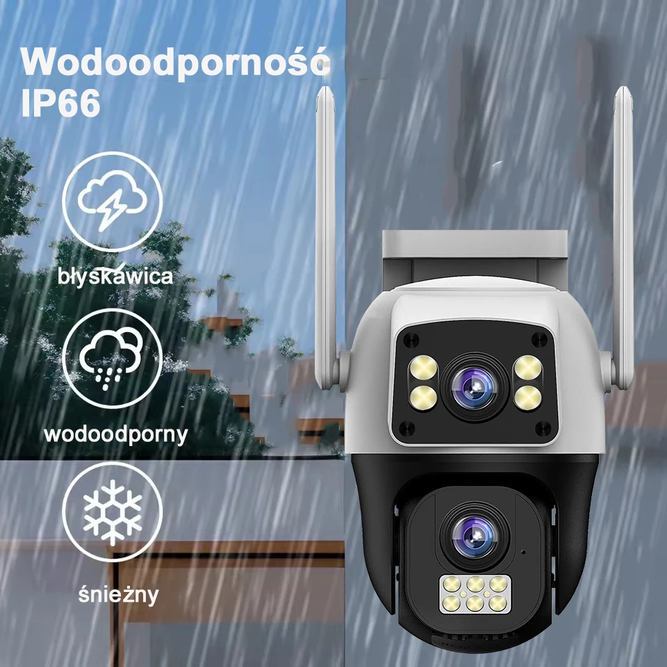 V380Pro 4G Camera Security Camera Outdoor 4K PTZ Waterproof CCTV Tracking People Two-way Audio Wireless Camera