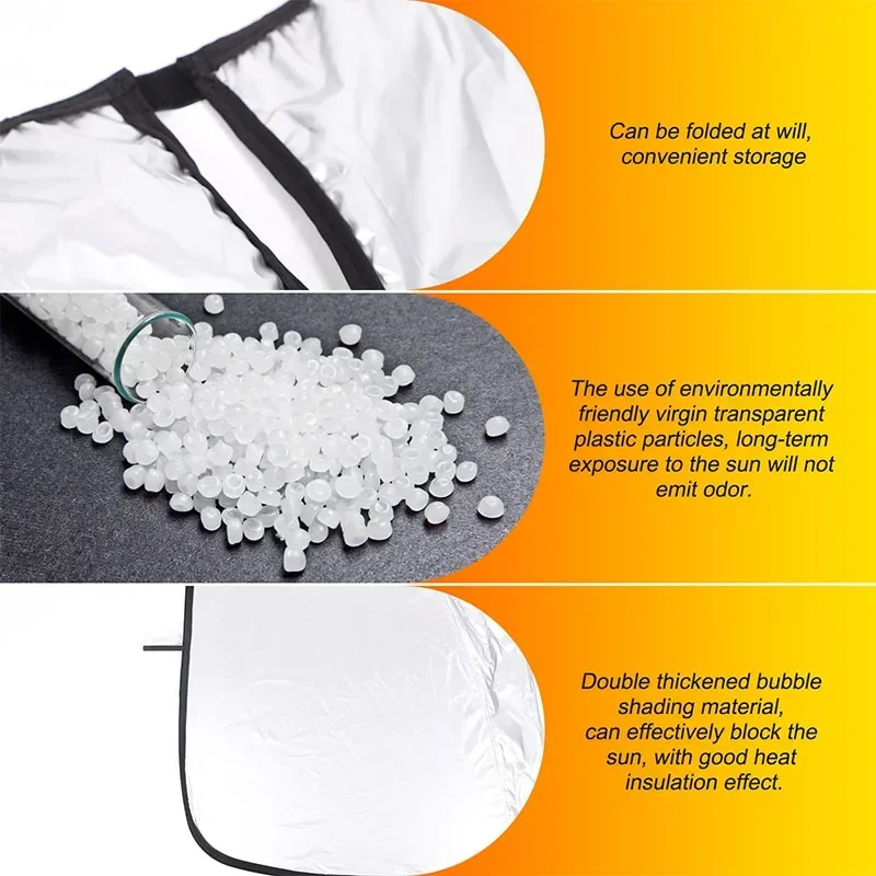 For Jaguar XJ 2010+ Car Front Windshield Sun Protection Parasol Silver Tape Car Accessories 1 Pcs 5