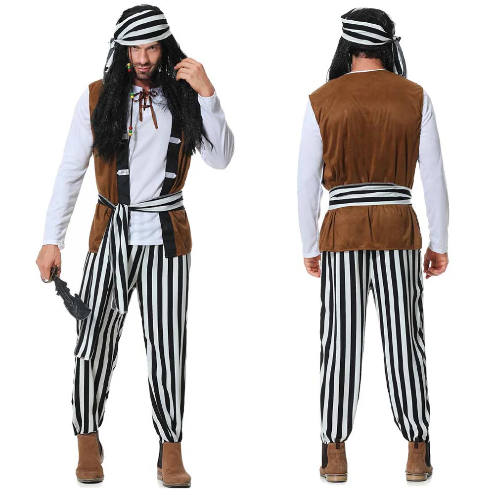 زي تنكري قرصان قديم من العصور الوسطى للأطفال ، الكبار ، الفتيات ، الأولاد ، العائلة ، لعب أدوار فيكتوري ، فستان ، خيال ، بدلة هالوين