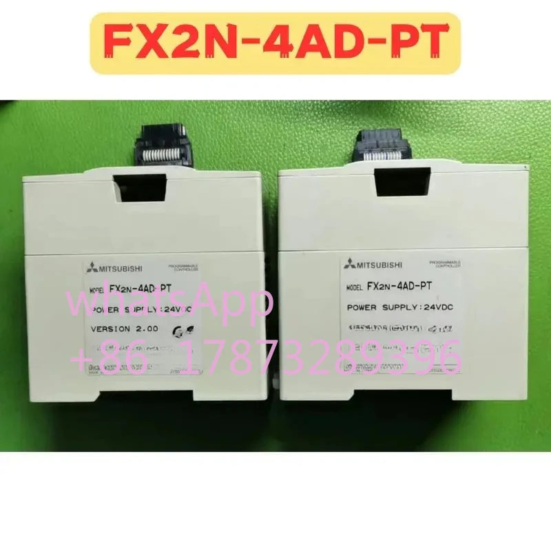 Used PLC Module FX2N-4AD-PT FX2N 4AD PT Normal Function Tested OK