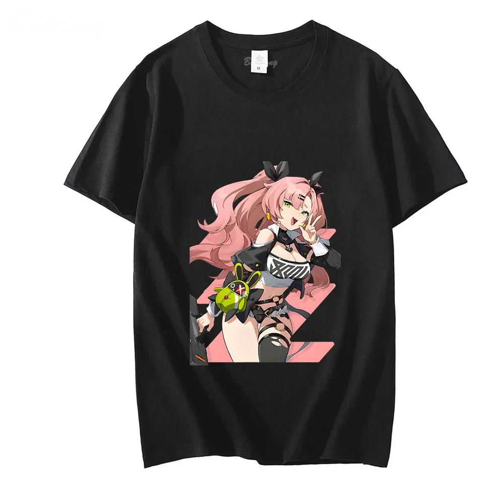 Zenless Zone Zero Nicole Demarashirts T-shirts Gothic 100% Cotton Tees Fashion Manga/Comic Spring and Summer Comfortable Tops