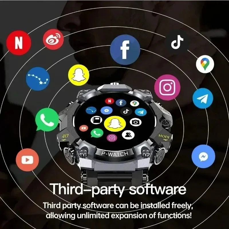 5G/4G Smart Watch, 1.5 Inch AMOLED HD Screen, GPS WiFi Bluetooth, IP68 Waterproof  Smartwatch for Men Women