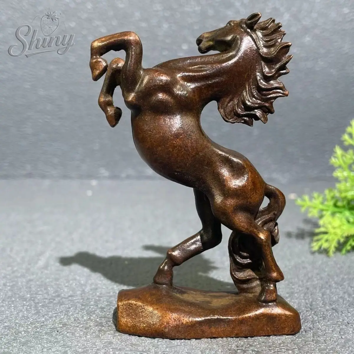 Vintage Home Victory Horse Statue Living Room Cabinet Office Desktop Metal Decoration Animal Figurines