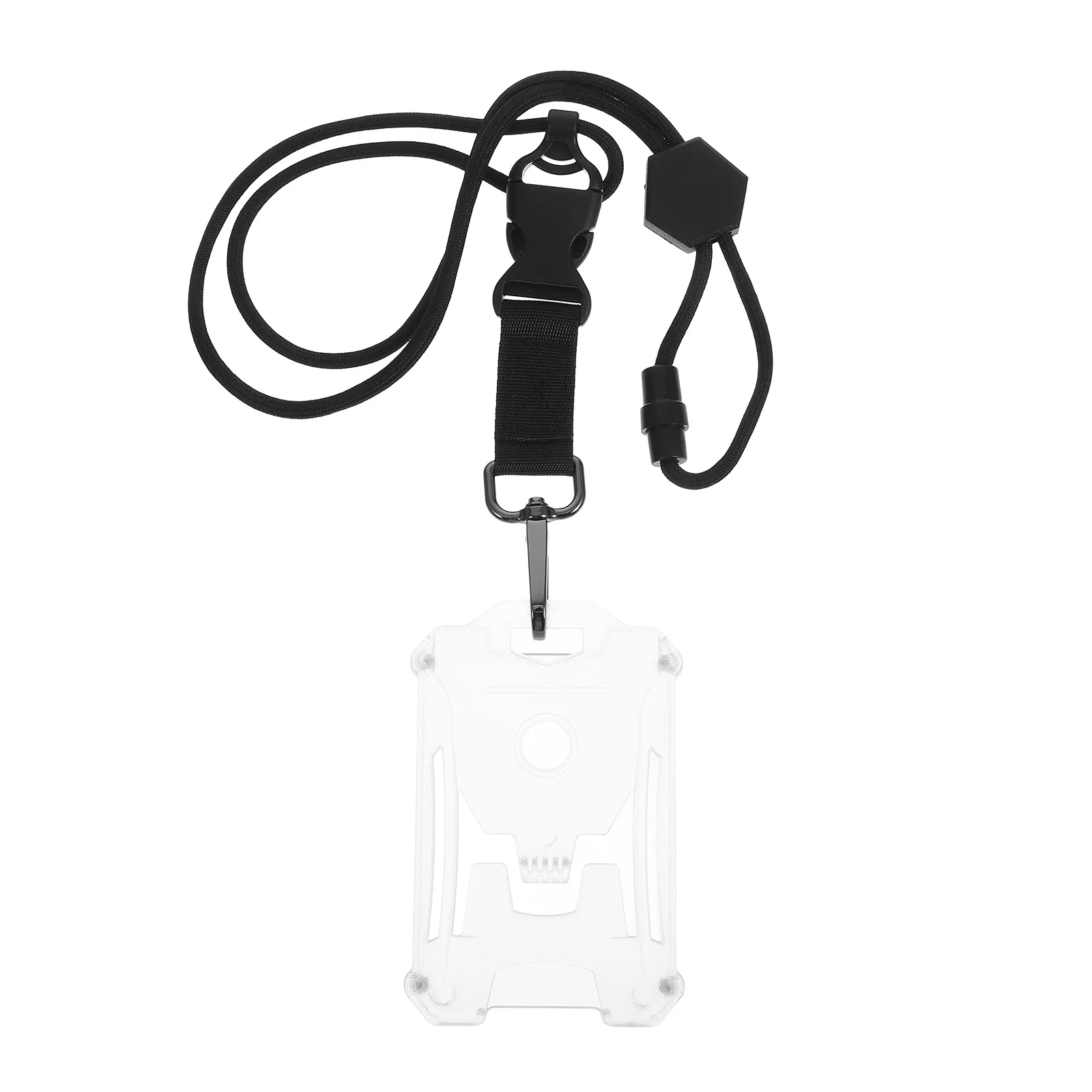 

Card Holder Name Badge Id Holder Card Sleeve with Lanyard Clear Protective Cover for Employee Badge Game Business Cards