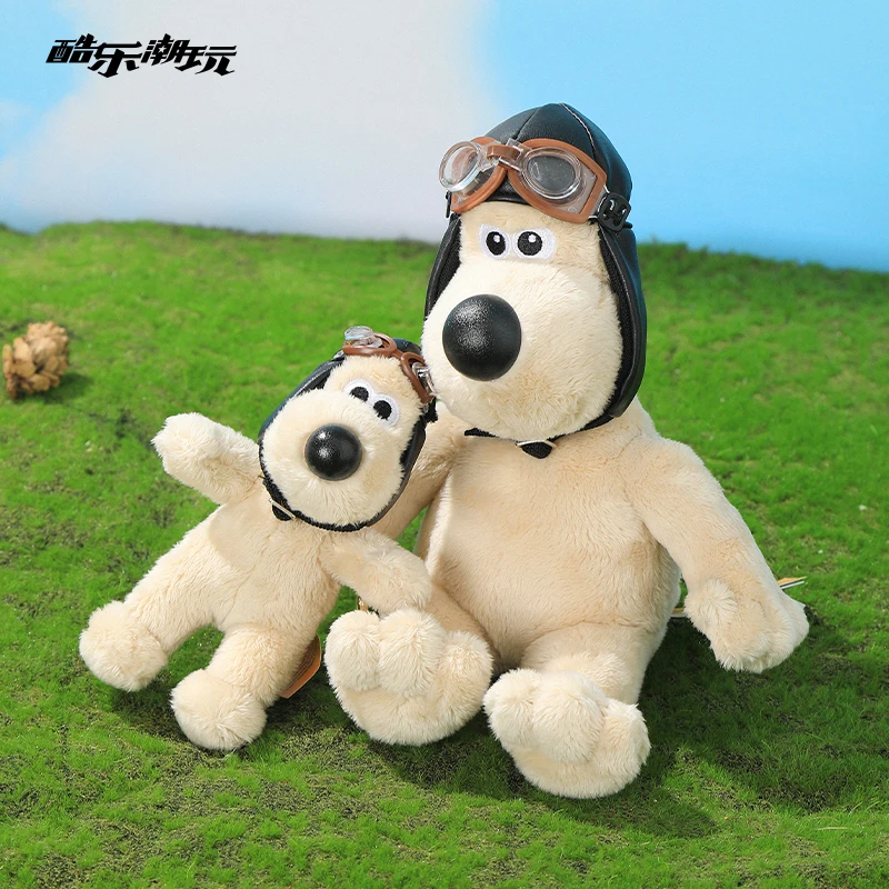 Original con etiquetas Wallace & Gromit muñeca bolso colgante Kawaii Gromit Wallace peluches cachorro perro llavero regalos de cumpleaños niña
