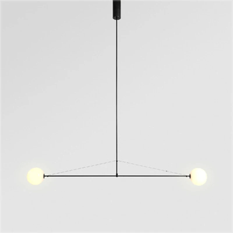 Lámpara de araña de línea geométrica, lámpara colgante minimalista, iluminación Led, lámpara de araña posmoderna, luminaria geométrica suspendida