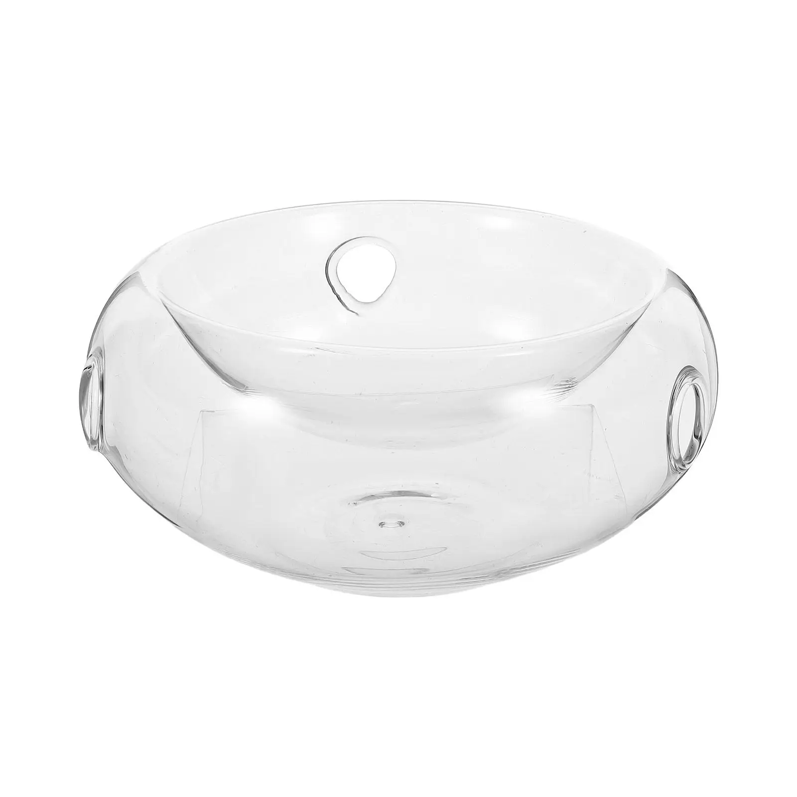

Transparent Glass Bowl Creative Design Cold Resistant Fruit Salad Bowl for Conference Wedding Dining Room Delicate Hand Blown