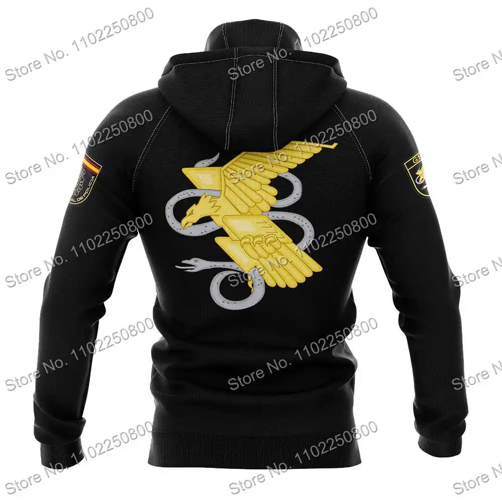 Spain National Police Hoodie GEO Sweatshirt Winter Hoodies Spanish Special Operations Group Streetwear Casual Pullover Jackets