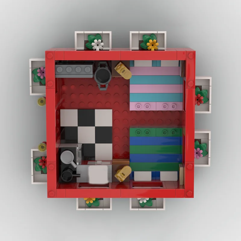 341pcs MOC Up Scaled Brick House Creatored Model Building blocks Architecture toys Assemble DIY idea Christmas gifts Birthday