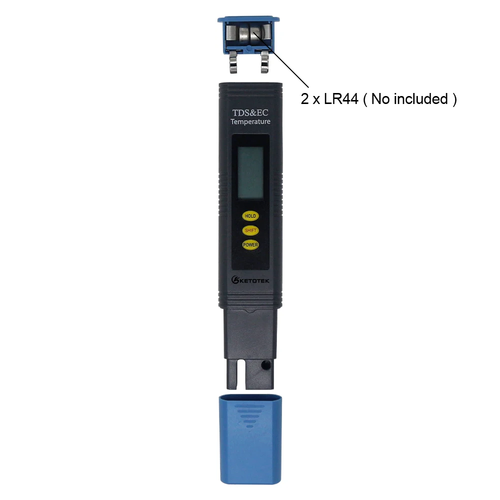 Imagem -05 - Medidor Digital de ph da Qualidade da Água Alimentos Aquário Piscina Hidroponia Tamanho de Bolso Testador de ph Atc Tds & ec