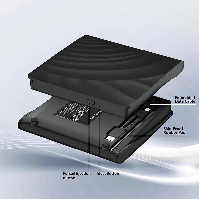 Unità Blu ray esterna USB 3.0 Portatile BD/CD/DVD -/+RW Lettore Lettore Masterizzatore per PC portatile Computer Notebook Windows Mac