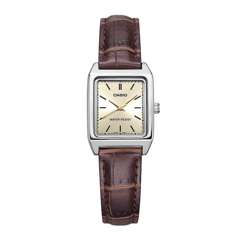 Casio Watch Women Leather Square Dial Female Quartz Clock Relogio Mulher LTP-V007L/9E/B image 2